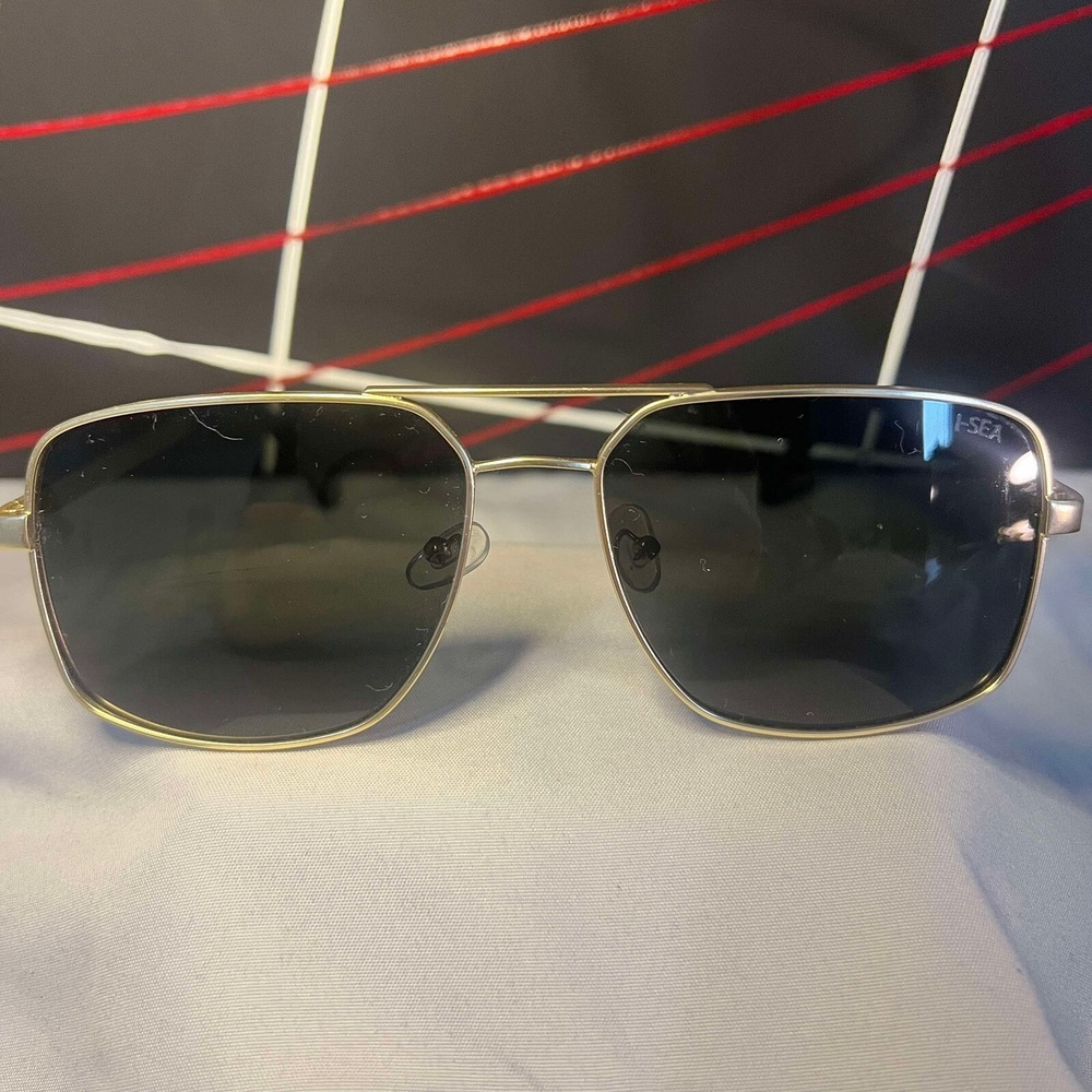 I-SEA El Morro Polarized Sunglasses Gold‎ G15 EUC
